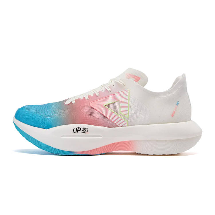 PEAK UP30 2.0 Cushioning Slip Resistant Abrasion Resistant Rebound Low top Marathon Running Shoes Men's White Red Blue
