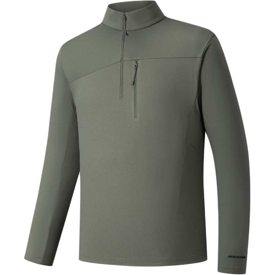 ANTA Knitwear Men's Rock Pine Green Stand Collar Moderate Other