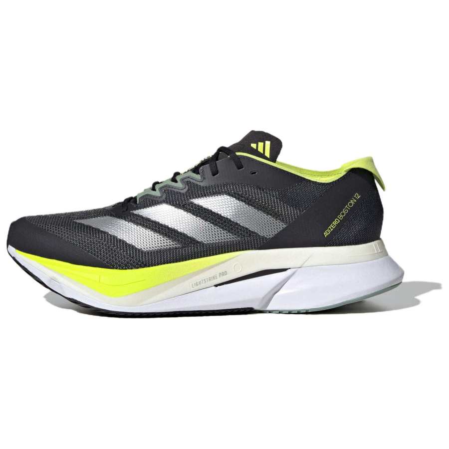 Adidas Adidas Adizero Boston 12 Comfortable Breathable Low top Running Shoes Men's Black Yellow