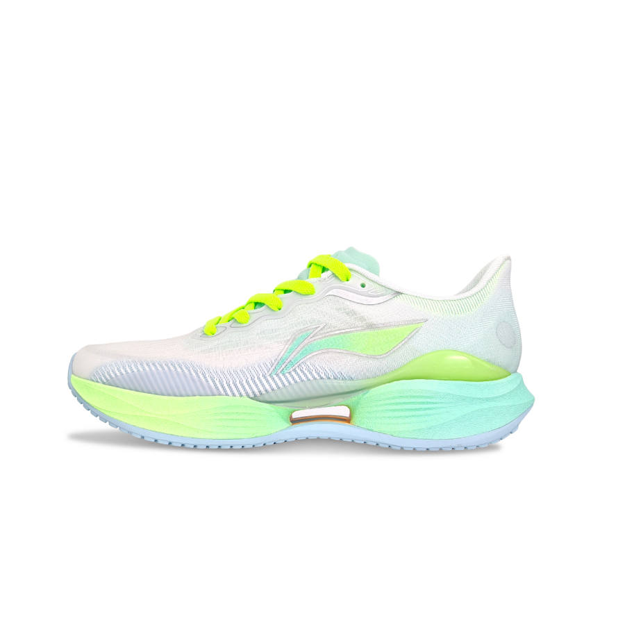Li-Ning Li Ning Super Light 22 Cushioning Slip Resistant Breathable Low top Racing Running Shoes Men's White Green