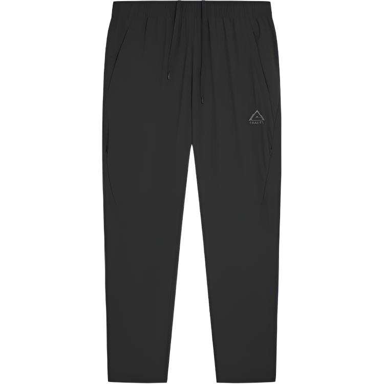 PEAK Knitted Sweatpants Men's Black Moderate Straight Fit Pants