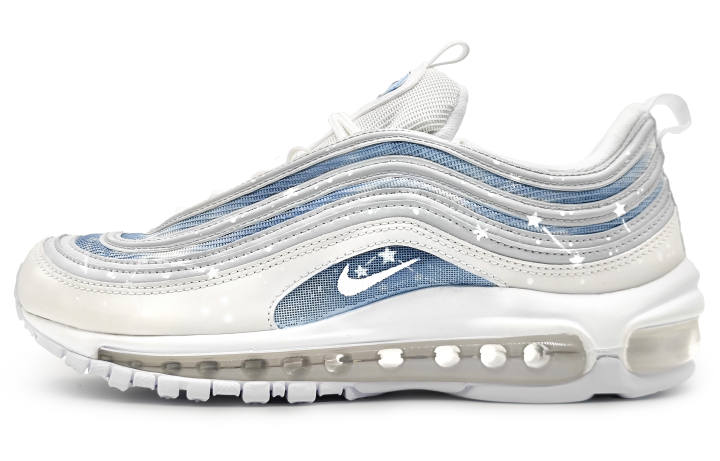 Nike Nike Air Max 97 Leather Cushioning Slip Resistant Abrasion Resistant Low top Casual Running Shoes Unisex