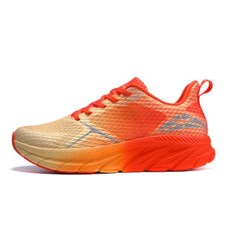 SALAMAN Cushioning SALAMAN Abrasion Resistant Slip Resistant Low top Running Shoes Unisex Orange Red