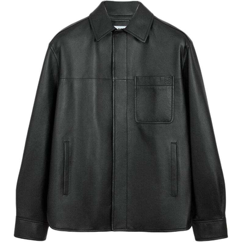 LOEWE Loewe Curved Hem Leather Shirt