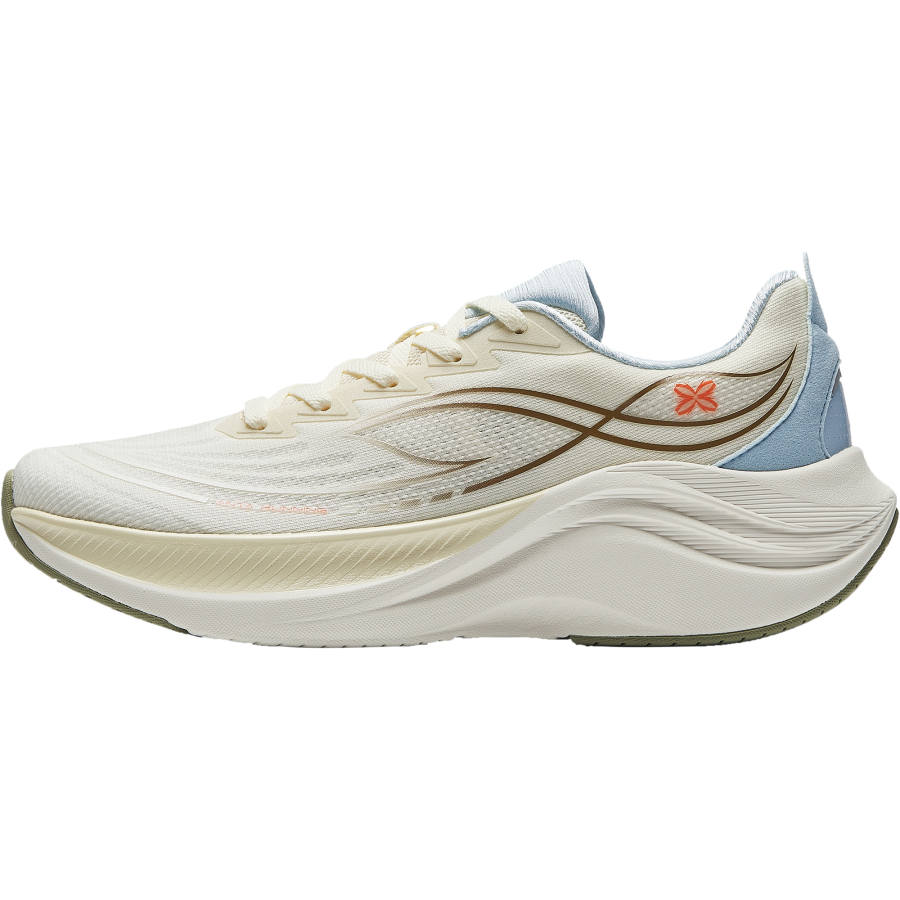 Anta Leaf 6.0 Low top Casual Long Distance Running City Commuting Running Shoes Women's White Beige Blue