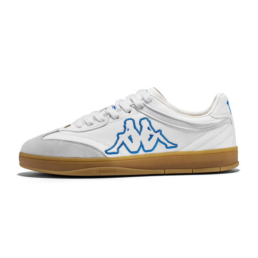 Kappa Tifo Slip Resistant Abrasion Resistant Low top Skateboard Shoes Unisex White Blue
