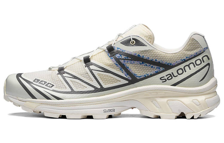 SALOMON XT 6 Fabric Cushioning Slip Resistant Abrasion Resistant Lightweight Low top Running Shoes Unisex Vanilla