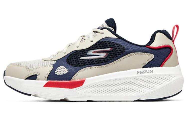 Skechers GO RUN Elevate Mesh, Synthetic Leather Low top Casual Running Shoes Men's Blue Gray