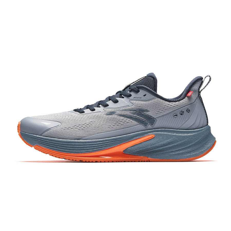 Anta Fabric Low top Lightweight Running Shoes Men's Mist Gray/Ink Blue/Ancient Wall Gray