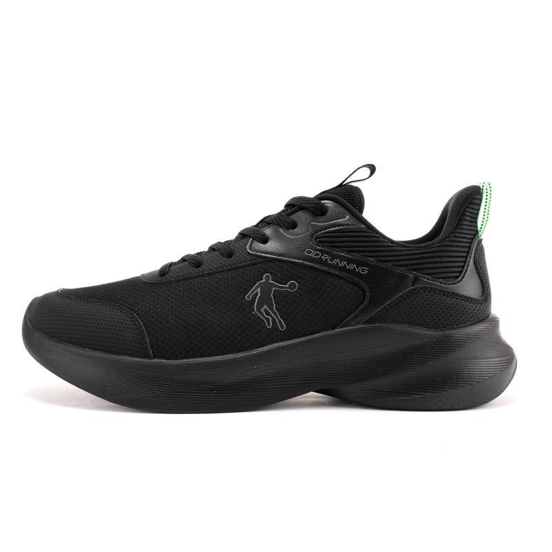 QIAODAN Light Speed Low top Running Shoes Men's Black Green