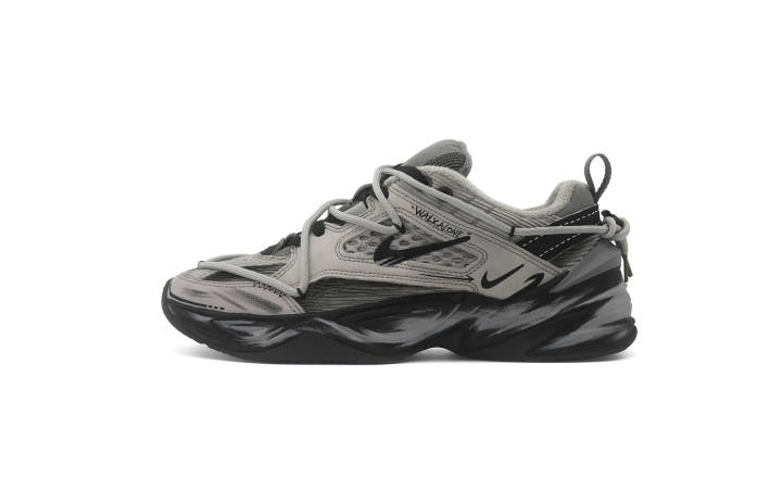 Nike Nike M2K Tekno Abrasion Resistant Height Increasing Low top Chunky Sneakers Unisex Gray