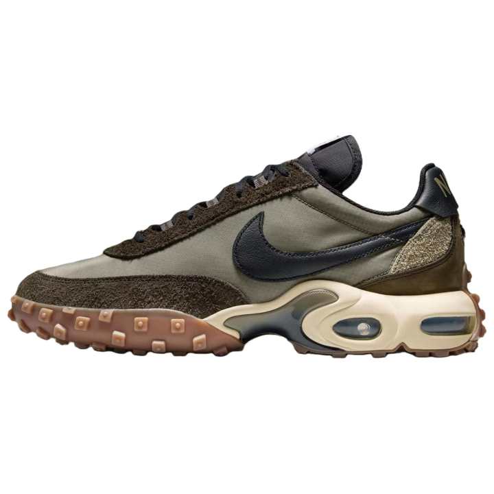 Nike Nike Air Max Waffle SP Comfortable Abrasion Resistant Low top Running Shoes Unisex Green Brown