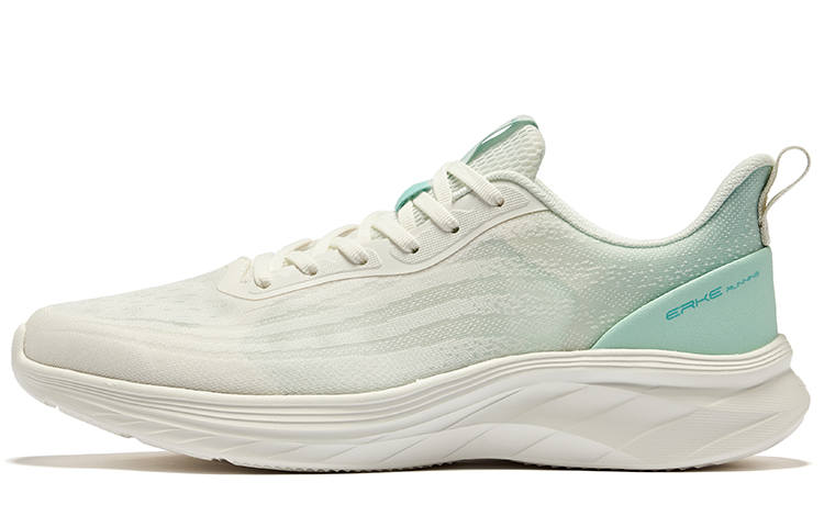 Erke Cushioning Breathable Cushioning Breathable Low top Running Shoes Men's Microcrystal White Jade Stone Green