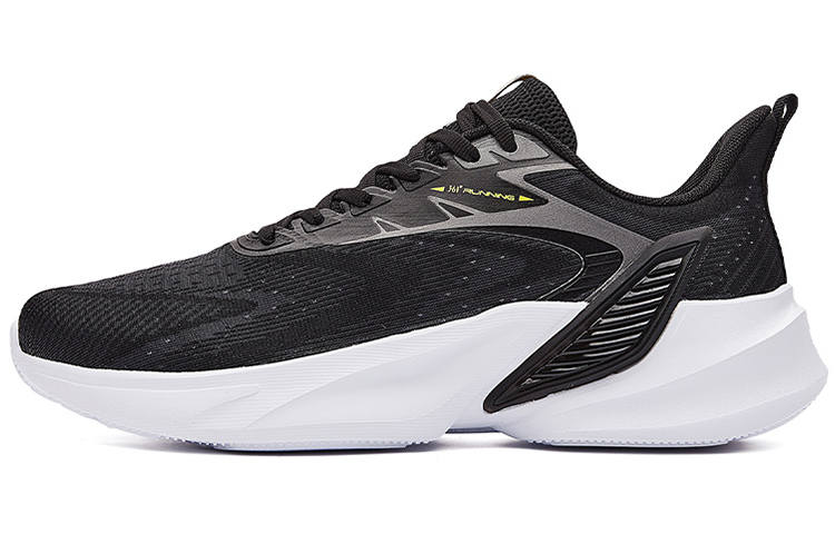 361° Slip Resistant And Breathable Low top Running Shoes Men's Black Gray