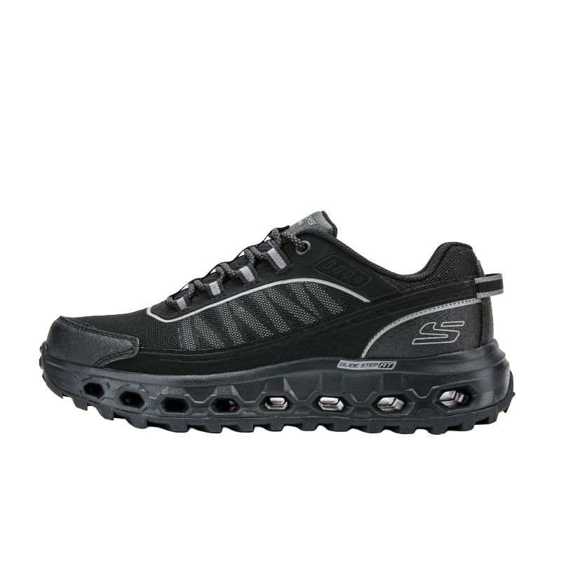 Skechers GLIDE STEP At Abrasion Resistant Abrasion Resistant Low top Outdoor Shoes Men's Black
