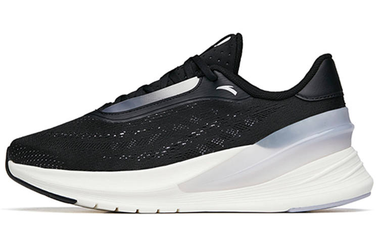 Anta Lightweight Cushioning Low top Running Shoes Women's Black Gray