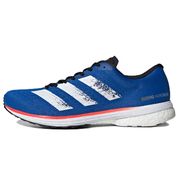 Adidas Adidas Adizero Adios 5 Slip Resistant Abrasion Resistant Low top Running Shoes Men's Blue White