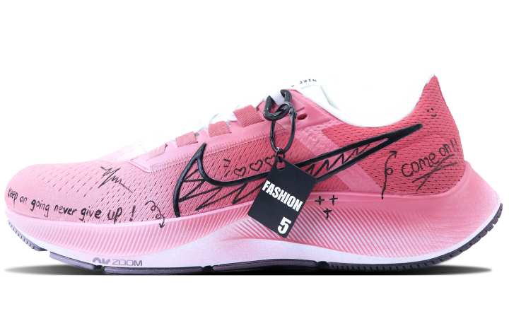 Nike Nike Pegasus 38 Cushioning Slip Resistant Abrasion Resistant Low top Marathon Running Shoes Men's Pink