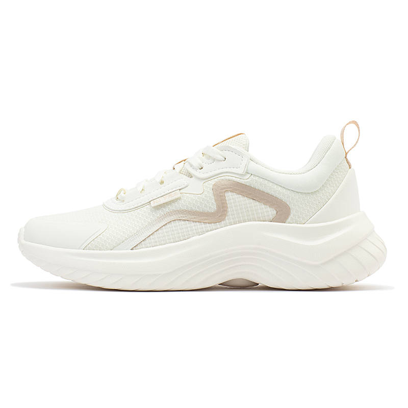 361° Breathable And Lightweight Low top Carbon Plate Running Shoes Women's White Gold