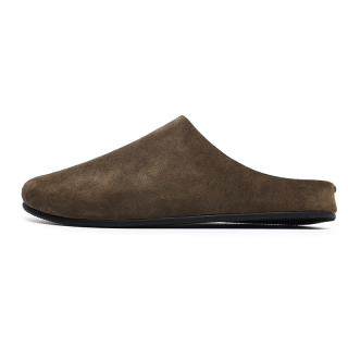 Angelmix Angelmi Slip Resistant Abrasion Resistant Quiet Closed Toe Slippers Unisex Umber