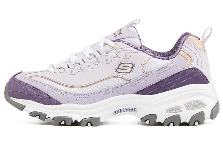 Skechers D'Lites 1.0 Low top Chunky Sneakers Women's White Purple