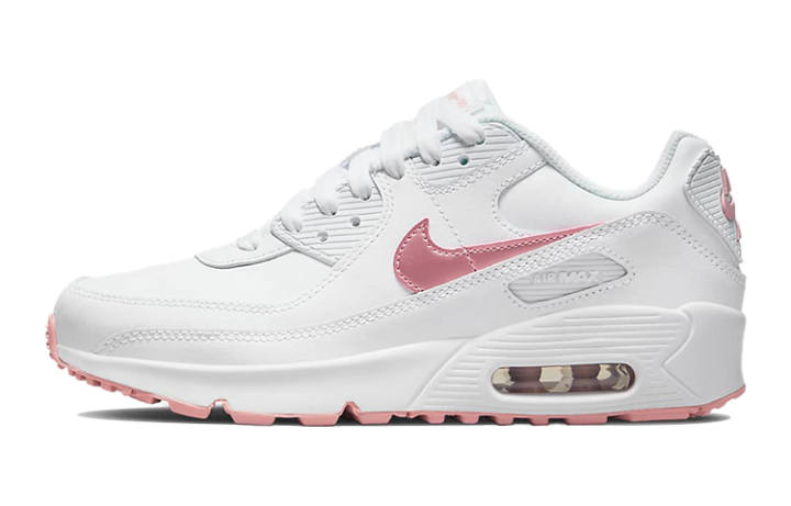Nike Nike Air Max 90 Leather 'White Pink Glaze' Gs