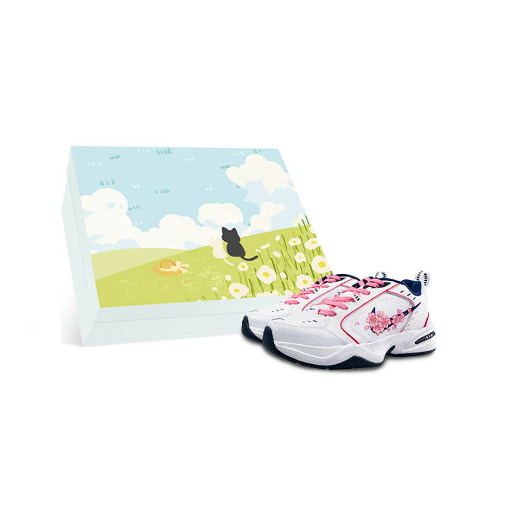 Nike Nike Air Monarch 4 Slip Resistant Abrasion Resistant Low top Chunky Sneakers Unisex White Pink