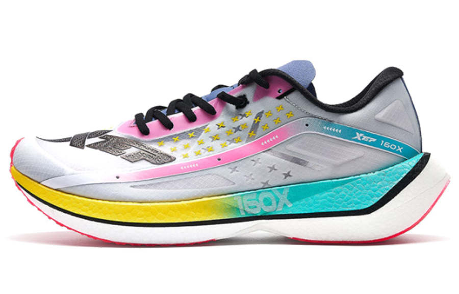 XTEP 160X 2.0 Cushioning Slip Resistant Abrasion Resistant Low top Running Shoes Men's White Red