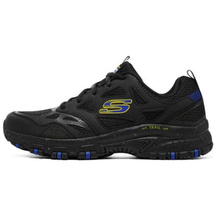 Skechers Hillcrest Cushioning Abrasion Resistant Cushioning, Wear Resistant Low top Running Shoes Men's Black Blue
