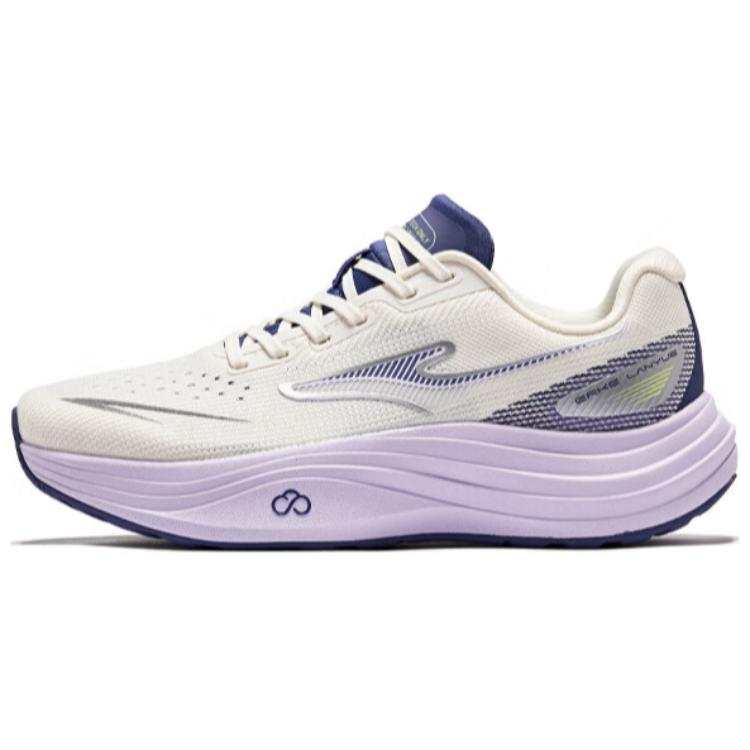 Erke Slip Resistant And Breathable Coverage Low top Casual Running Shoes Women's White Purple
