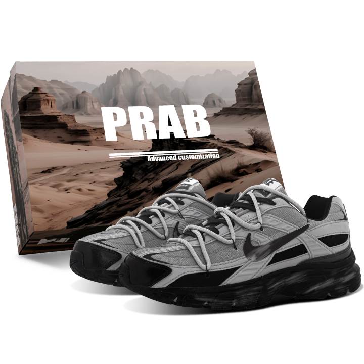 Nike Nike Initiator Fabric Cushioning Breathable Support Low top Casual City Commuting Running Shoes Unisex Black Gray