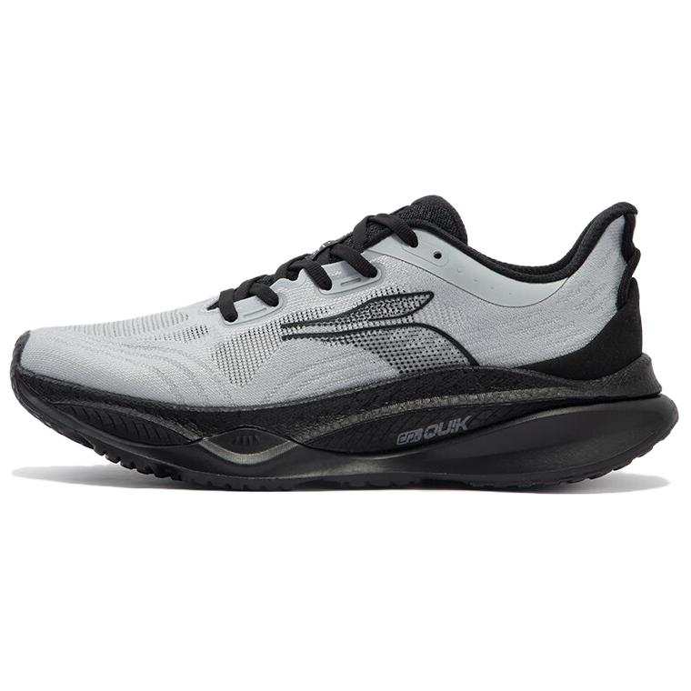 361° Cushioning Lightweight Low top Running Shoes Men's Gray Black