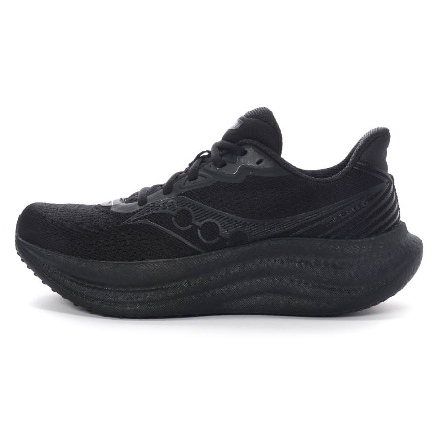 Saucony Triumph Victory 23 Breathable Low top Marathon Long Distance Running Shoes Men's Black