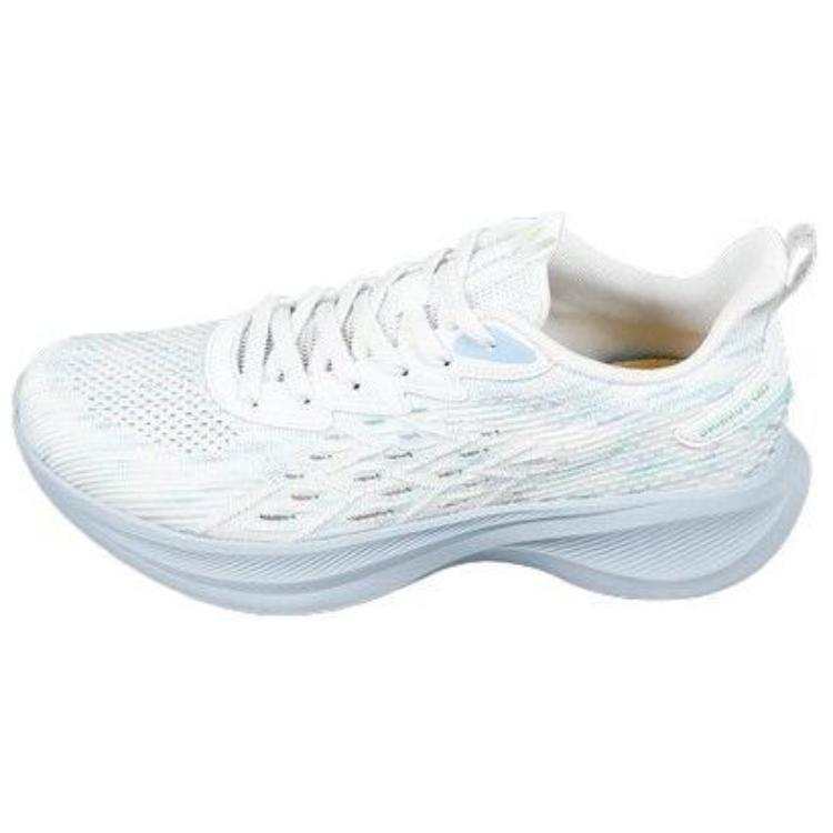 QIAODAN Comfortable Slip Resistant Low top Running Shoes Men's White Blue