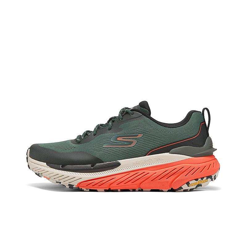 Skechers MEN'S GO Comfortable Cushioning Low top Running Shoes Men's Olive Green