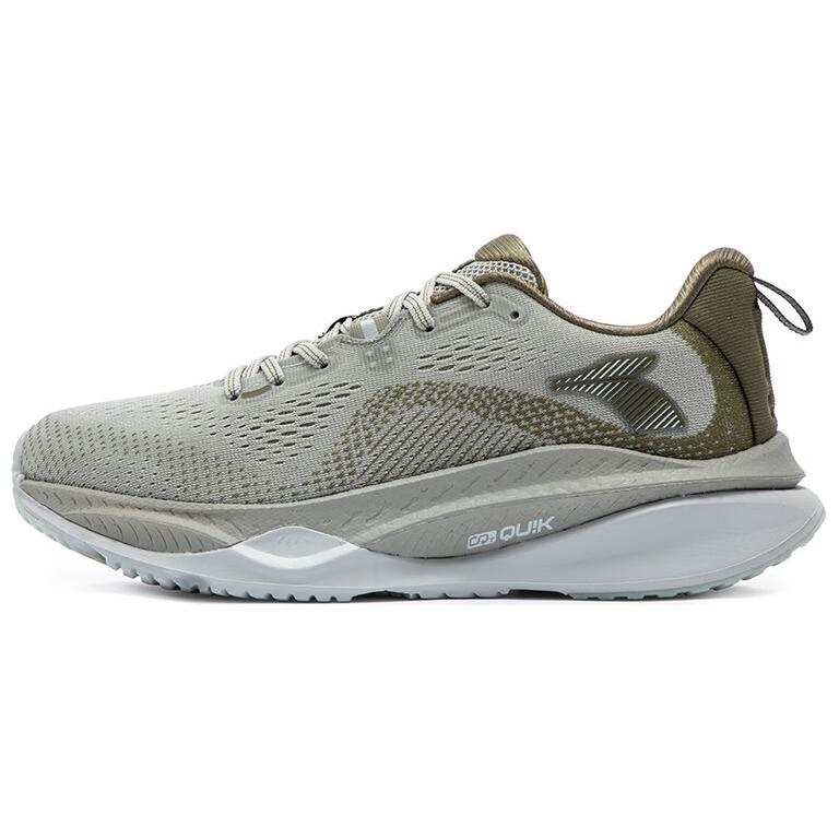 361° Fiery 4 Abrasion Resistant Breathable Low top Casual Running Shoes Men's Gray Green
