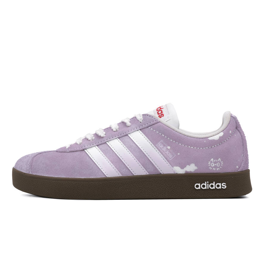 Adidas Adidas VL COURT 2.0 Purple Cloud Meow Language Non Slip And Waterproof Cushioning Abrasion Resistant Low top