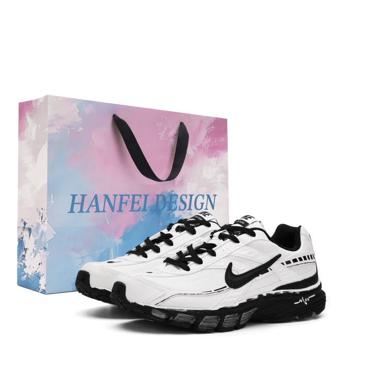 Nike Nike Initiator Cushioning Abrasion Resistant Coverage Low top Running Shoes Men's White