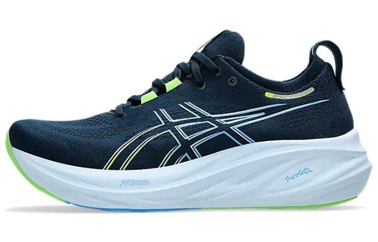 ASICS Gel Nimbus 26 Wide 'French Blue Electric Lime'