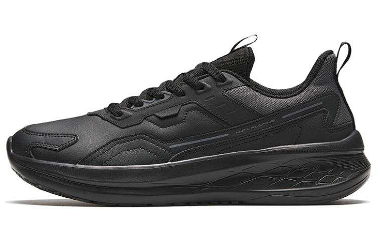 Anta Comfortable Slip Resistant Abrasion Resistant Low top Running Shoes Men's Black
