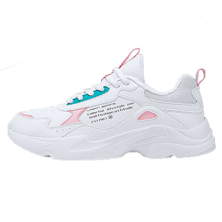 XTEP XTEP Chunky Sneakers Women's Low Top White/Pink Red