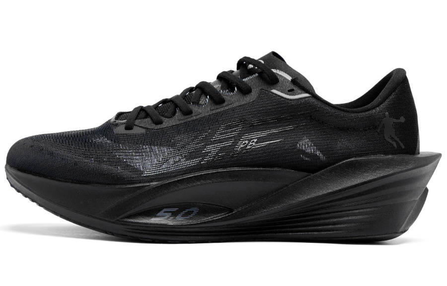 QIAODAN Flying Shadow PB5.0 Mesh Breathable Low top Marathon Racing Running Shoes Men's Black