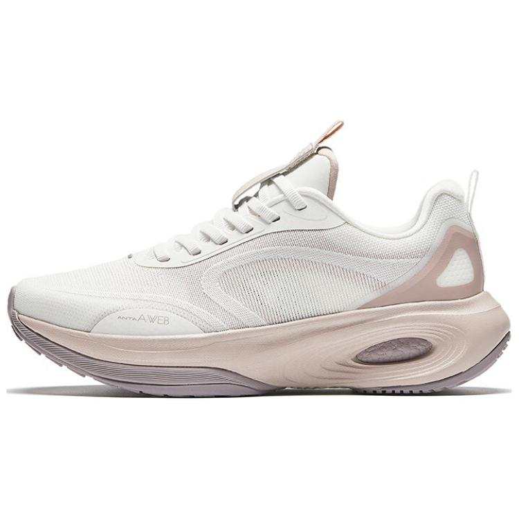 Anta Cushioning Low top Running Shoes Women's White Pink