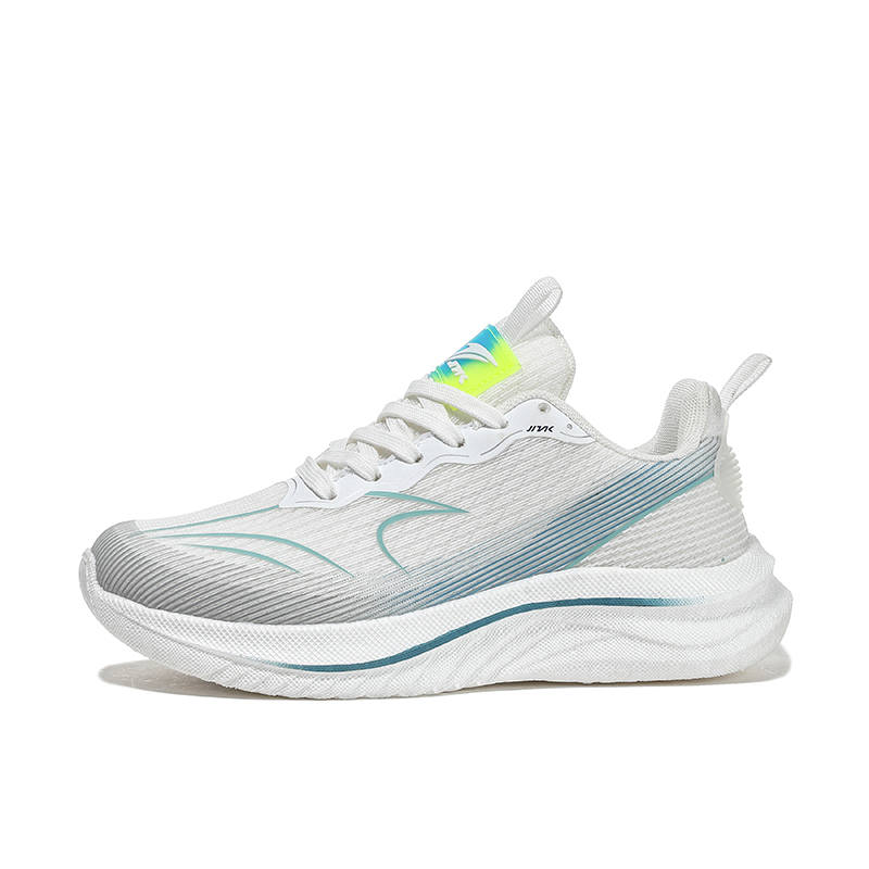JINLAIKE Slip Resistant Abrasion Resistant Slip Resistant Abrasion Resistant Low top Running Shoes Unisex White