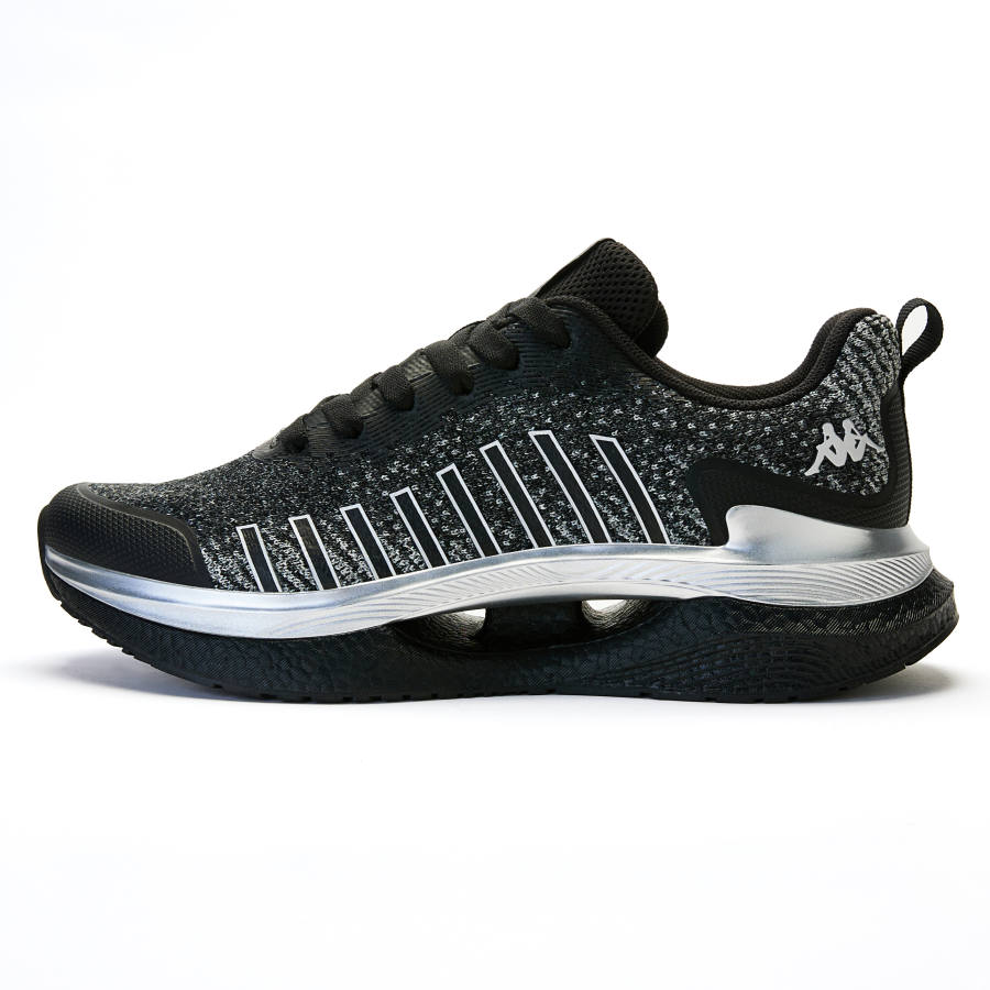 Kappa Slip Resistant, Abrasion Resistant, Breathable, Lightweight Low top Running Shoes Unisex Black