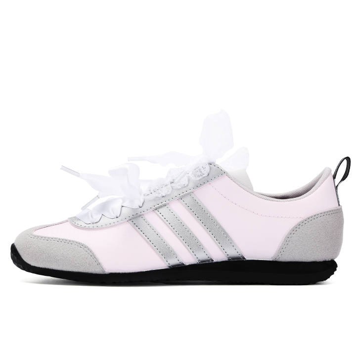 Adidas Adidas VS JOG 2.0 Iris Light Dance Textile, Synthetic Leather Slip Resistant Abrasion Resistant Low top Casual Shoes
