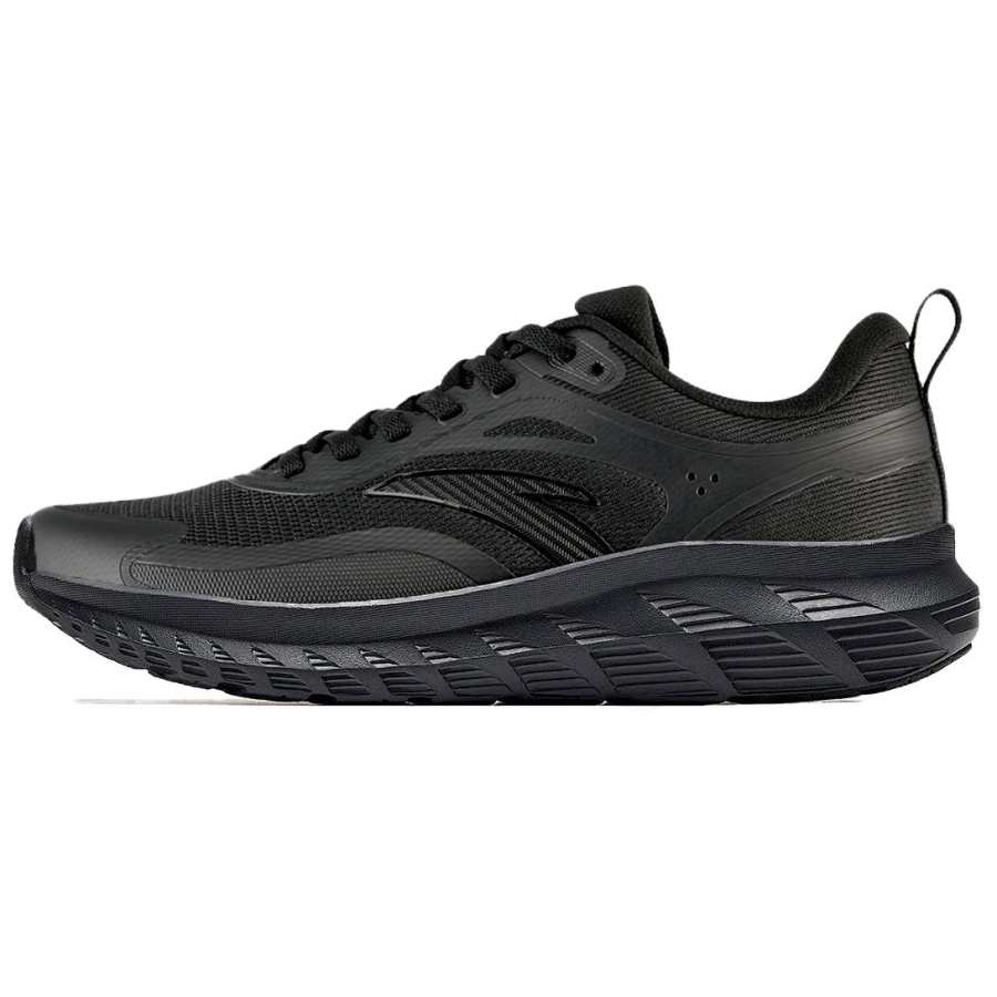 Anta Mesh Cushioning Rebound Cushioning Rebound Low top Casual Running Shoes Men's Basic Black