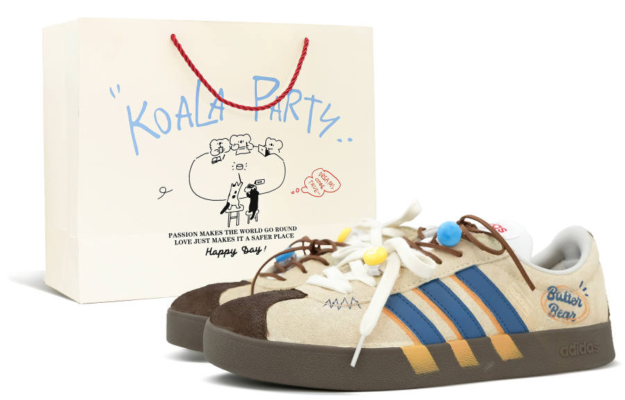 Adidas Adidas Vl Court Classic German Army Trainers Unisex Beige Yellow