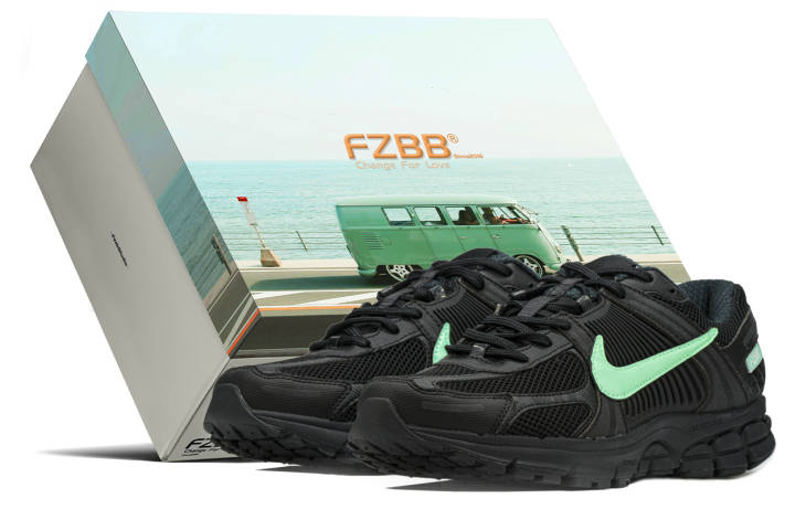 Nike Nike Zoom Vomero 5 Low top Running Shoes Unisex Black Green