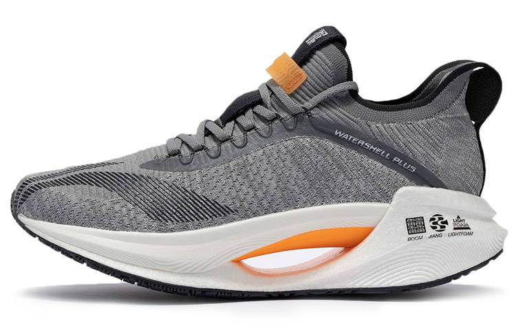 Li-Ning Li Ning Shadow Essential Slip Resistant Abrasion Resistant Low top Running Shoes Men's Gray